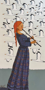 Flute & Migratory Birds By Paul Batou