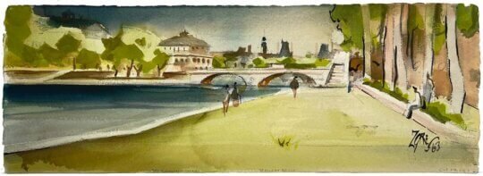 Milford Zornes <span style="font-size:16px; font-weight:normal;">(1908-2008)</span>